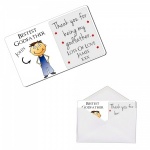 Personalised Bestest Godfather Metal Wallet / Purse Sentimental Card